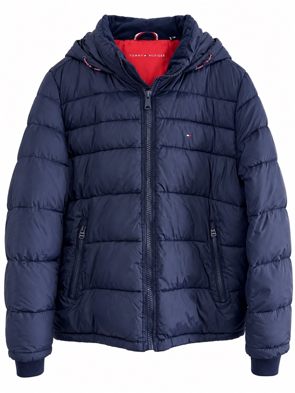 Tommy Hilfiger Men’s XXL Midnight Navy Hooded Puffer Jacket 158AN508